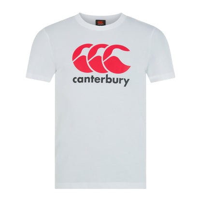 Bright White - Front - Canterbury Childrens-Kids Logo T-Shirt