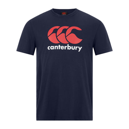 Navy - Front - Canterbury Childrens-Kids Logo T-Shirt
