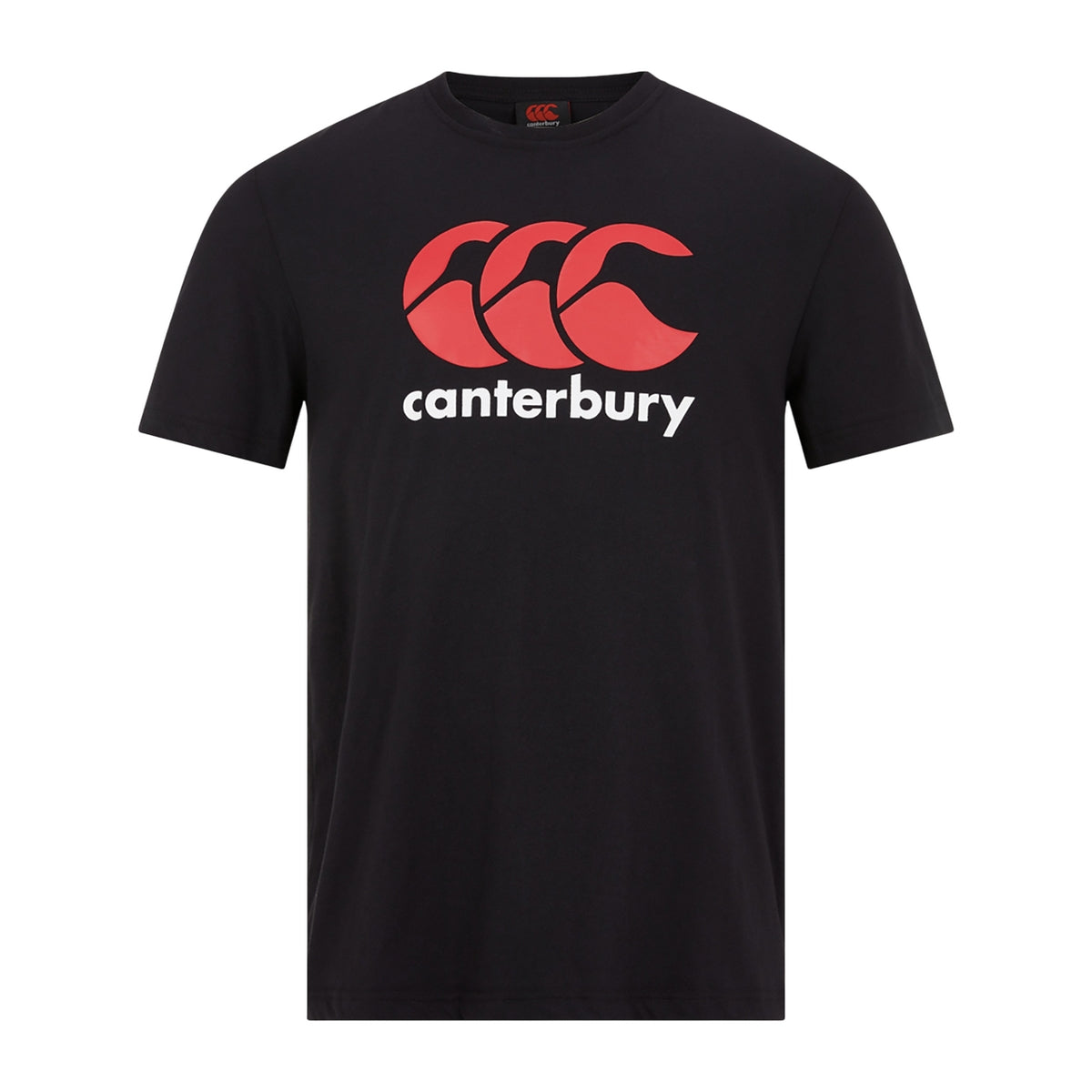 Black - Front - Canterbury Childrens-Kids Logo T-Shirt
