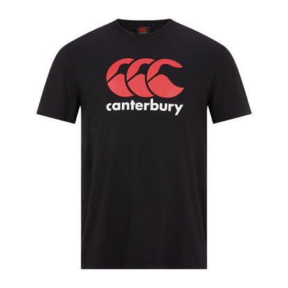 Black - Front - Canterbury Childrens-Kids Logo T-Shirt