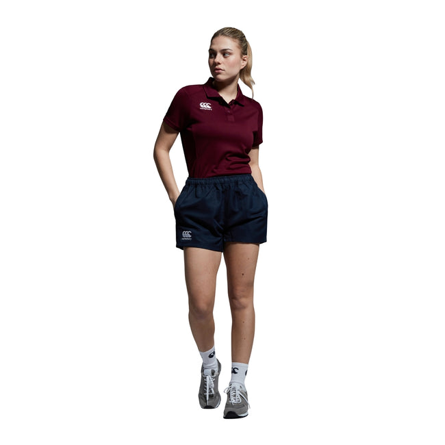 Navy - Pack Shot - Canterbury Womens-Ladies Professional Polyester Shorts