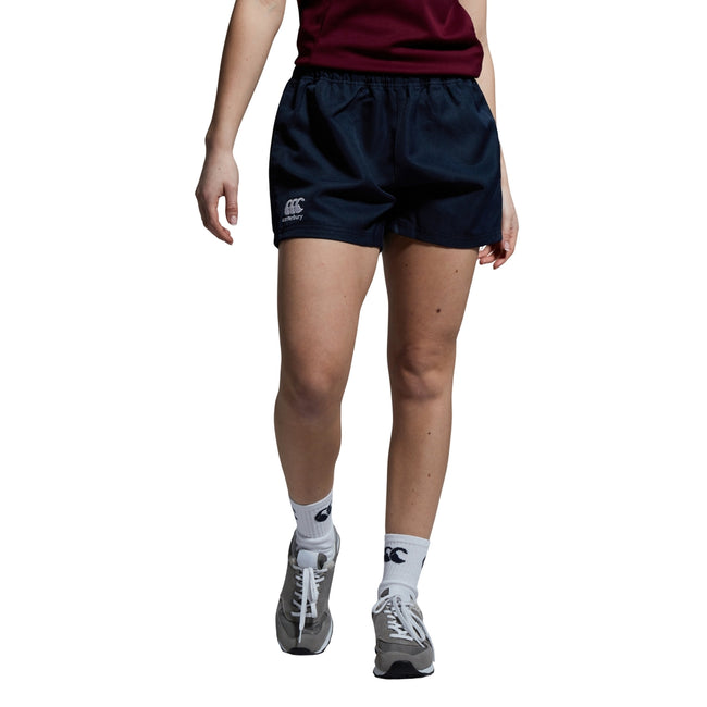 Navy - Lifestyle - Canterbury Womens-Ladies Professional Polyester Shorts
