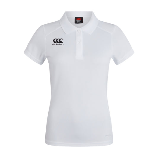 White - Front - Canterbury Womens-Ladies Club Dry Polo Shirt