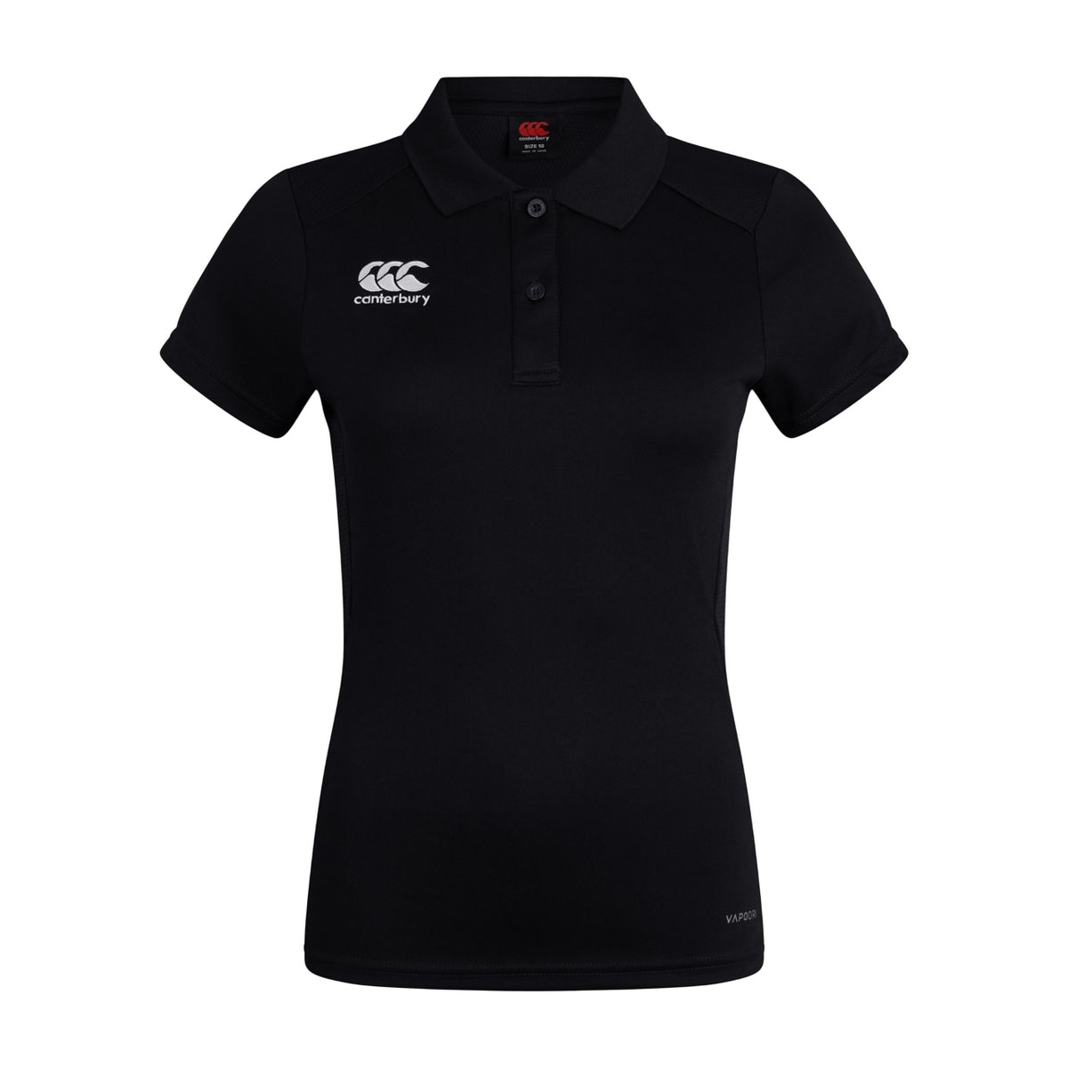 Black - Front - Canterbury Womens-Ladies Club Dry Polo Shirt