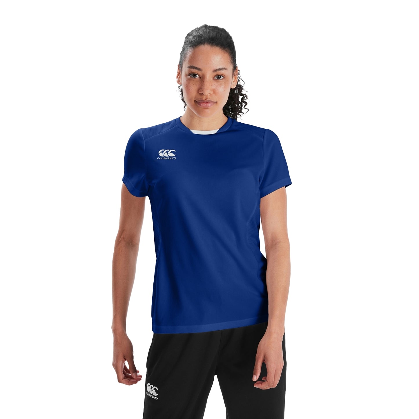 Royal Blue - Side - Canterbury Womens-Ladies Club Dry Club T-Shirt