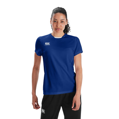 Royal Blue - Side - Canterbury Womens-Ladies Club Dry Club T-Shirt