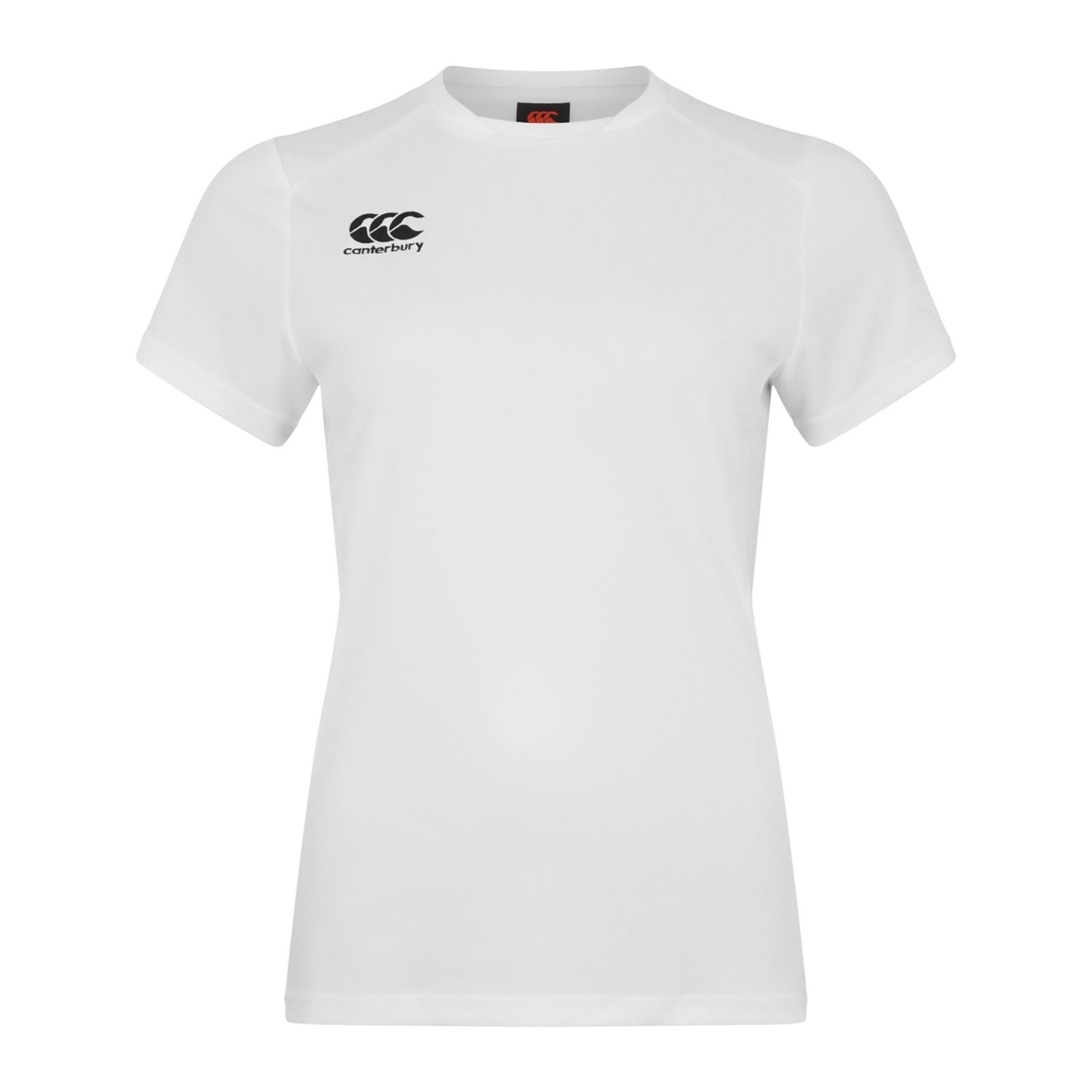 White - Front - Canterbury Womens-Ladies Club Dry Club T-Shirt