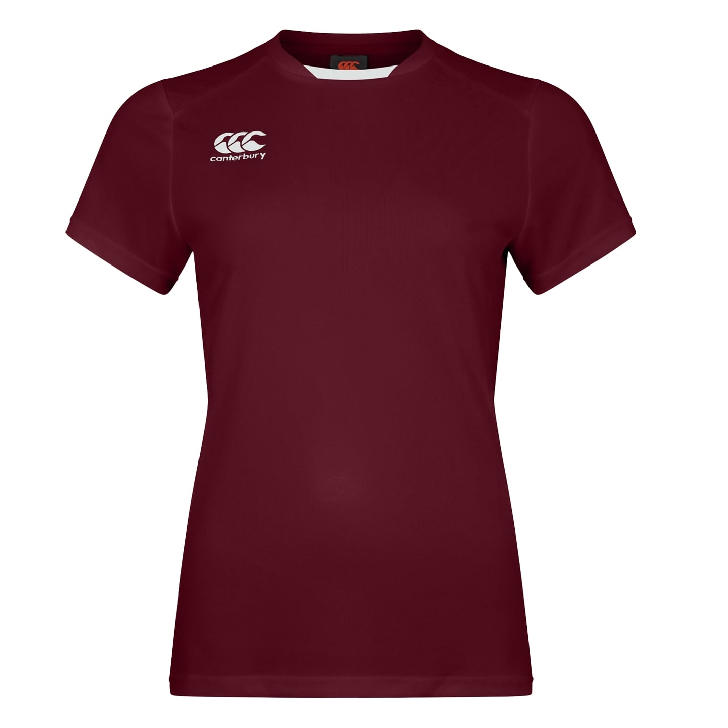 Maroon - Front - Canterbury Womens-Ladies Club Dry Club T-Shirt