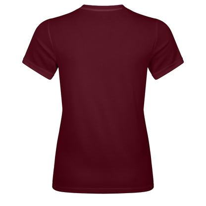 Maroon - Back - Canterbury Womens-Ladies Club Dry Club T-Shirt