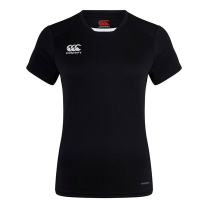 Black - Front - Canterbury Womens-Ladies Club Dry Club T-Shirt