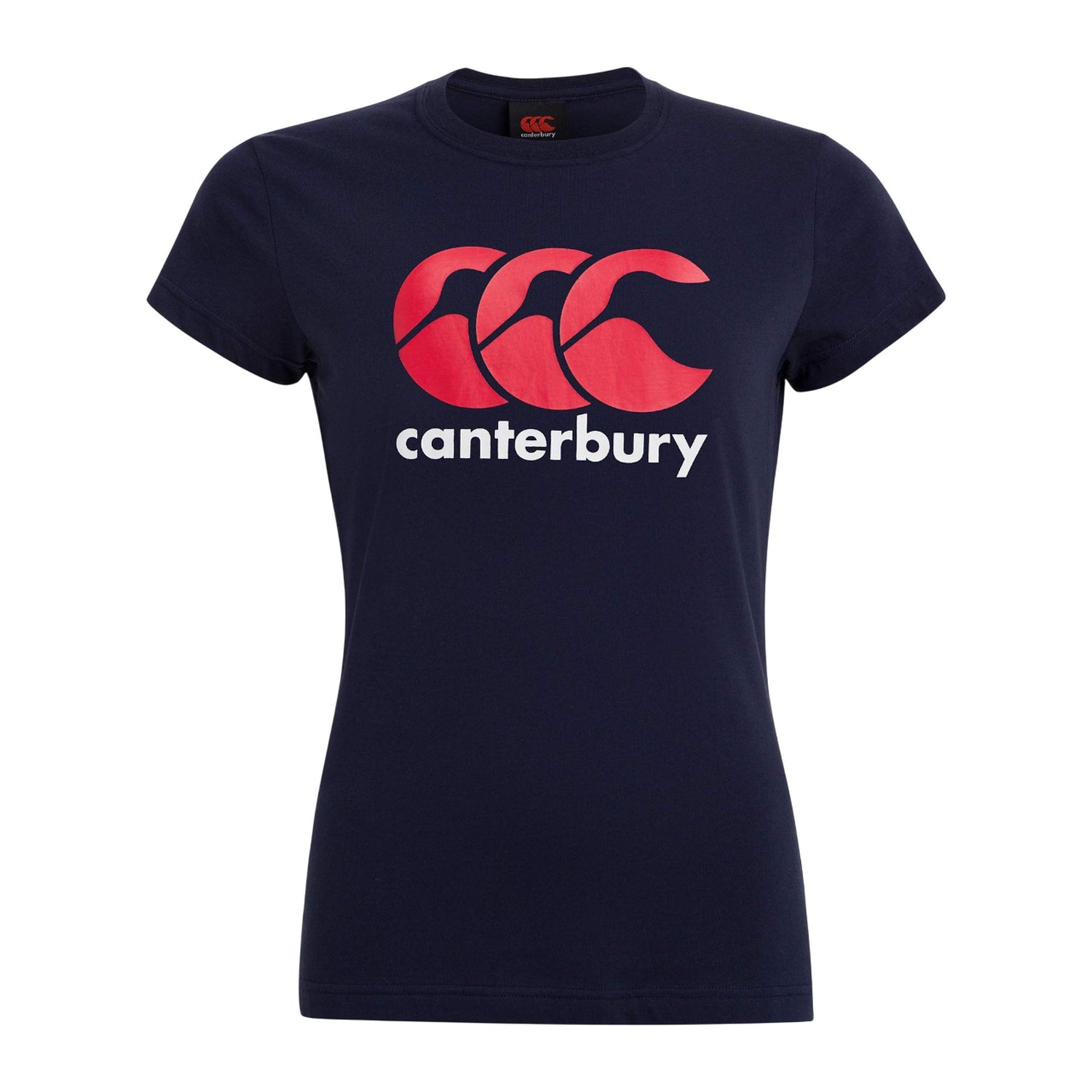 Navy - Front - Canterbury Womens-Ladies Logo T-Shirt