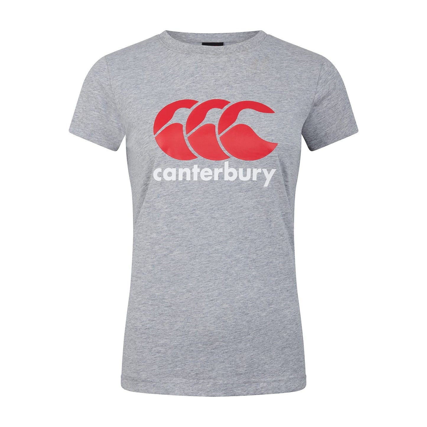 Classic Marl - Front - Canterbury Womens-Ladies Logo T-Shirt