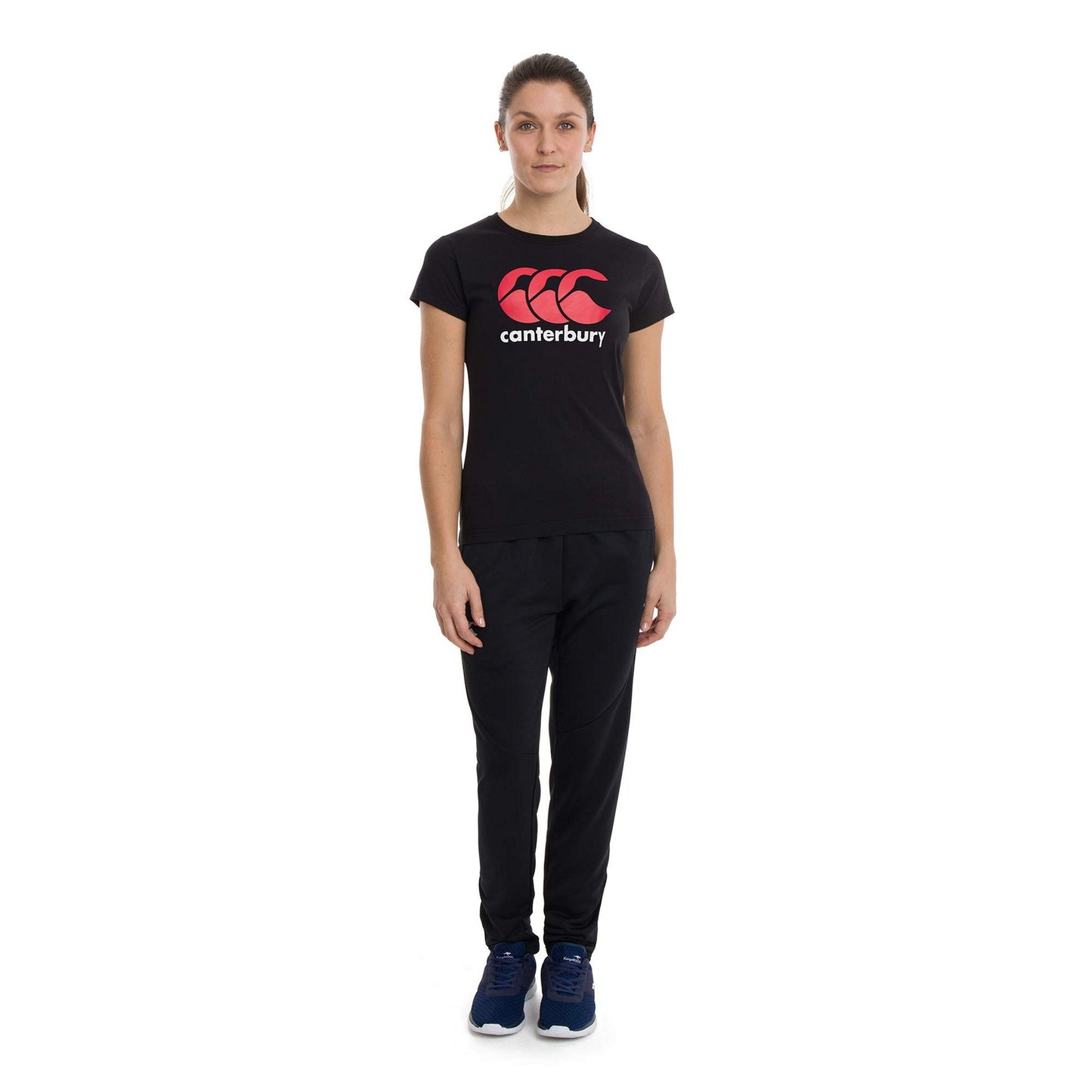 Black - Lifestyle - Canterbury Womens-Ladies Logo T-Shirt