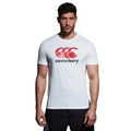 White - Lifestyle - Canterbury Mens Logo Cotton Blend T-Shirt