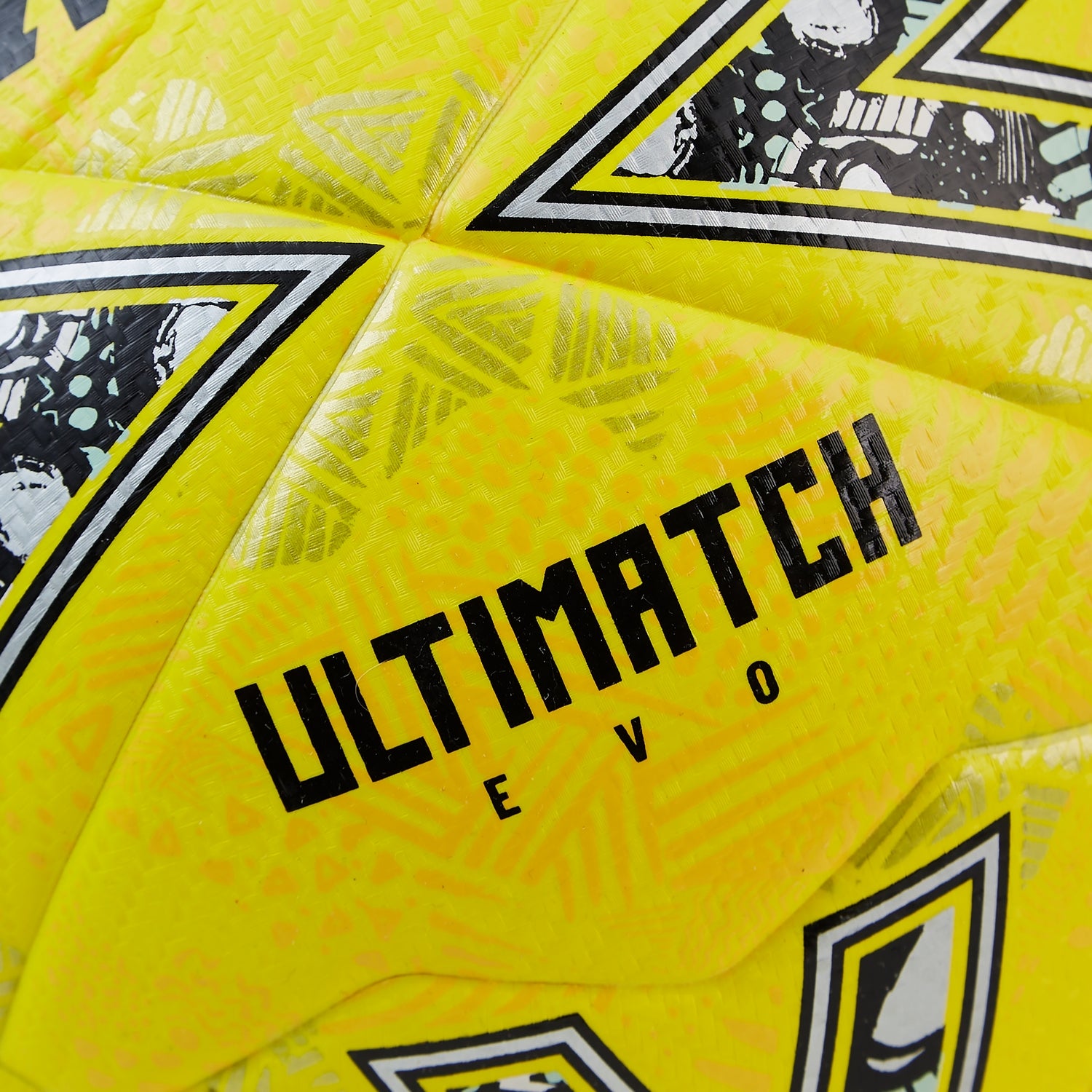 Fluorescent Yellow-Light Yellow-Gold - Side - Mitre Ultimatch Evo Logo Football