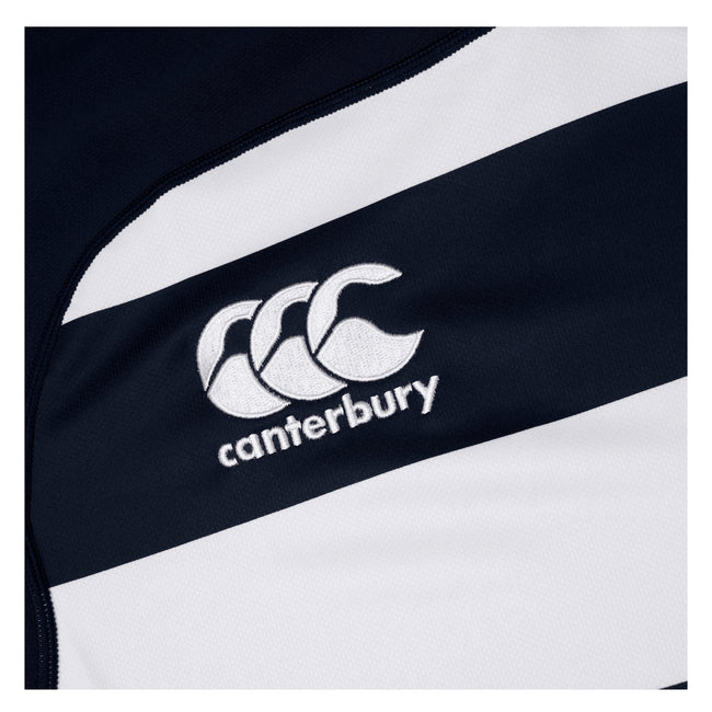 Black - Side - Canterbury Mens Evader Hooped Vapodri Jersey