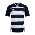Navy - Front - Canterbury Mens Evader Hooped Vapodri Jersey