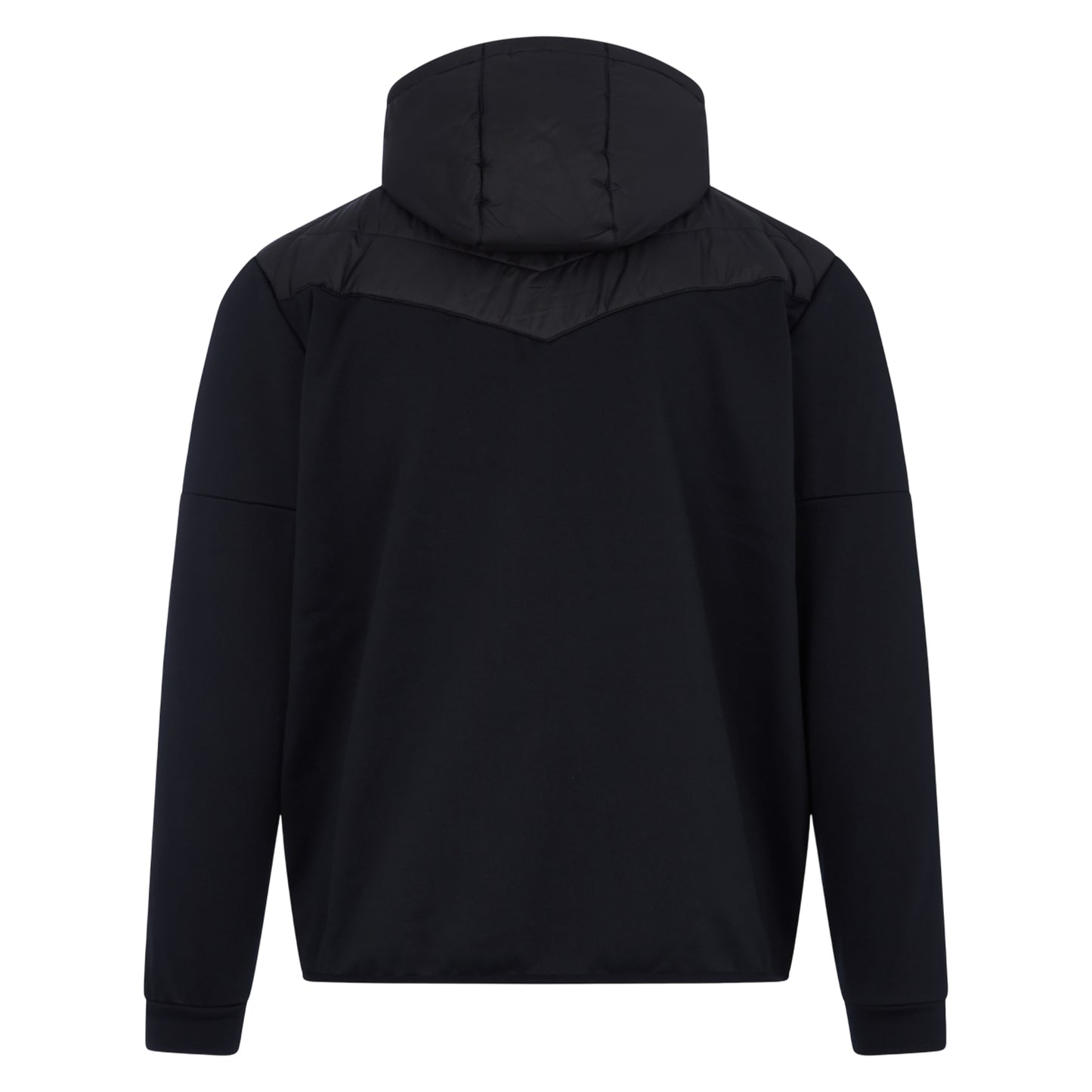 Black-Gunmetal Grey - Back - Canterbury Mens Hybrid Padded Jacket