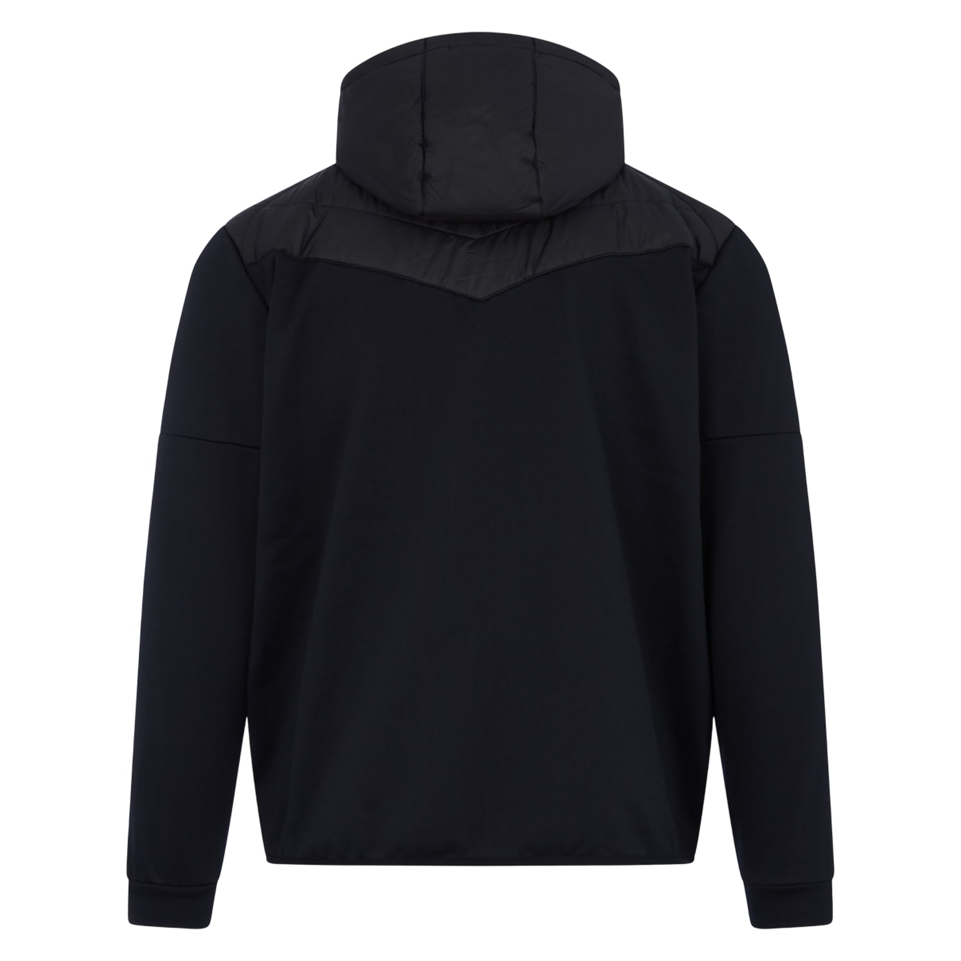 Black-Gunmetal Grey - Back - Canterbury Mens Hybrid Padded Jacket