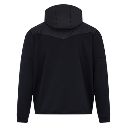 Black-Gunmetal Grey - Back - Canterbury Mens Hybrid Padded Jacket