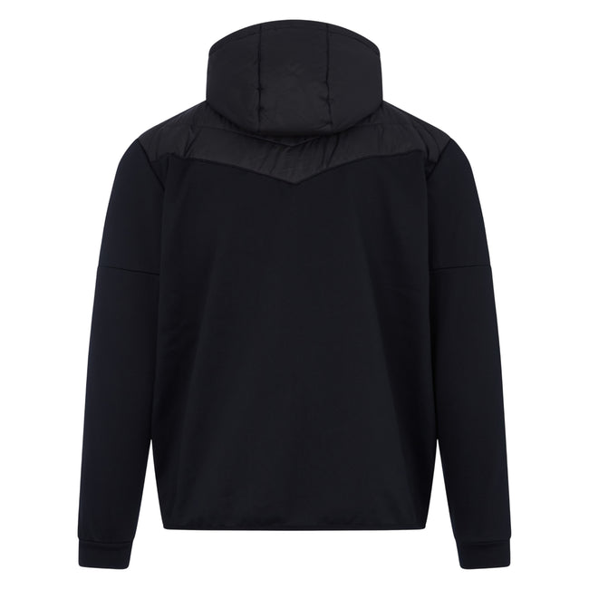 Black-Gunmetal Grey - Back - Canterbury Mens Hybrid Padded Jacket