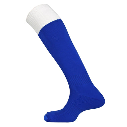 White-Royal Blue - Front - Mitre Mens Mercury Contrast Football Socks
