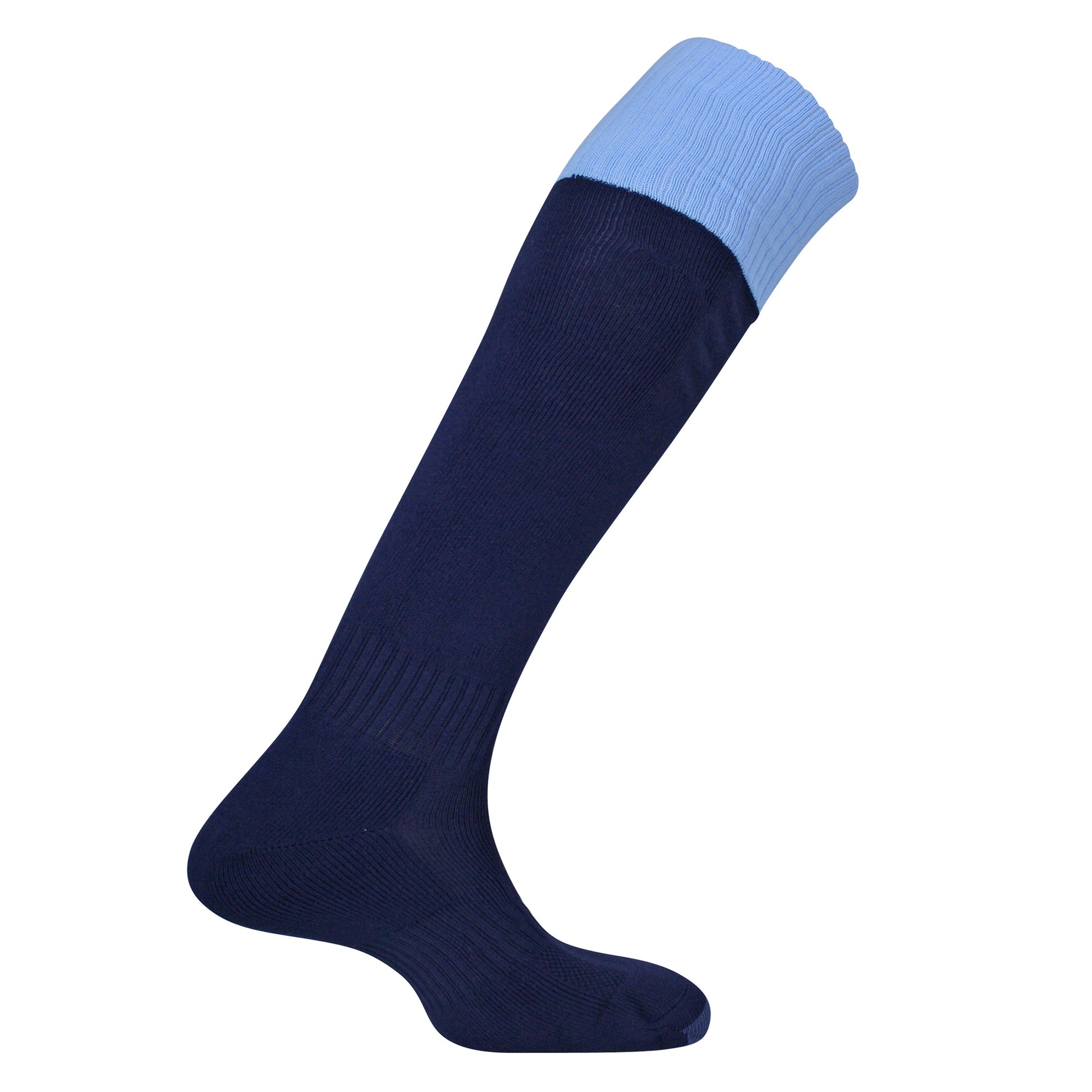 Navy-Sky - Back - Mitre Childrens-Kids Mercury Contrast Socks