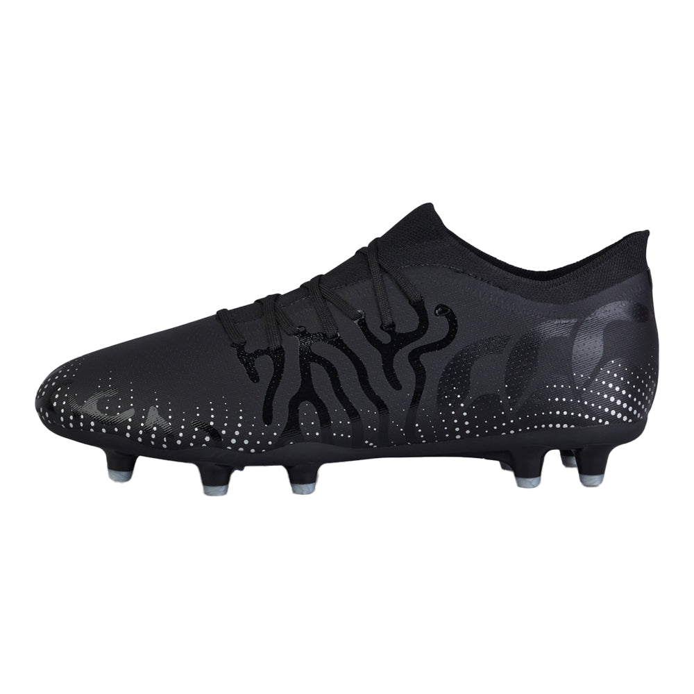 Black-Silver Metallic - Back - Canterbury Unisex Adult Speed Infinite Pro Firm Ground Boots