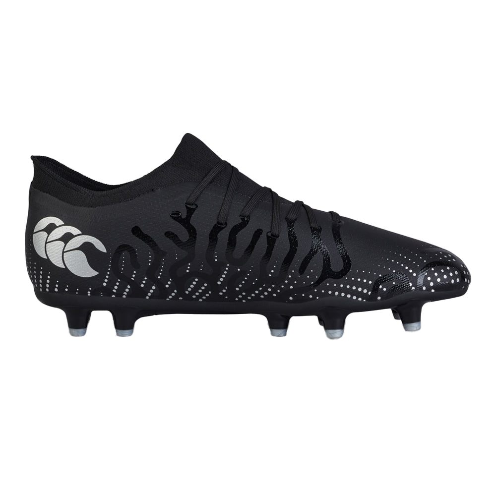Black-Silver Metallic - Side - Canterbury Unisex Adult Speed Infinite Pro Firm Ground Boots