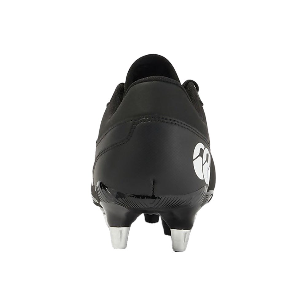 Black-White - Back - Canterbury Unisex Adult Phoenix Raze Soft Ground Rugby Boots