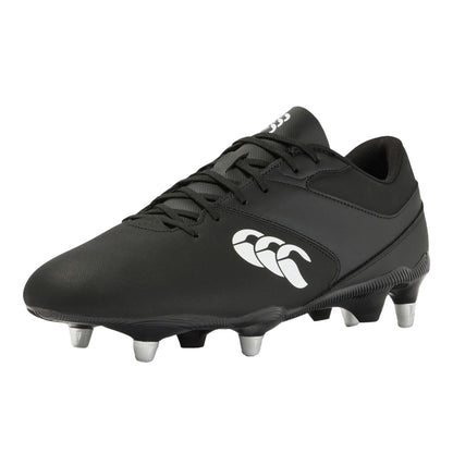 Black-White - Front - Canterbury Unisex Adult Phoenix Raze Soft Ground Rugby Boots