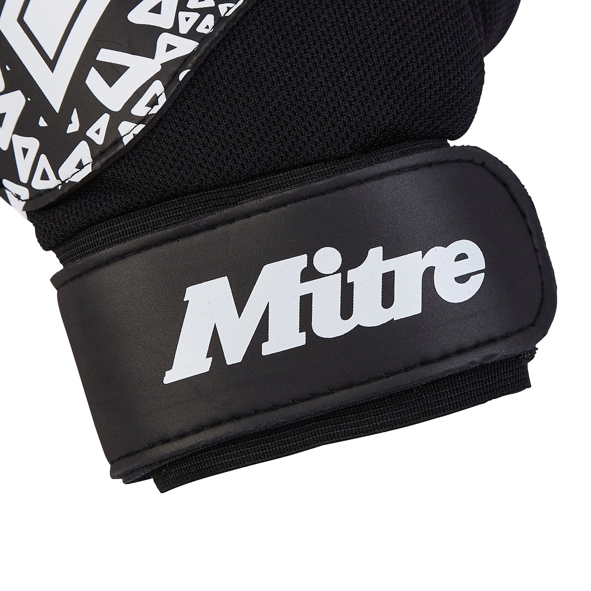 Black-White - Side - Mitre Unisex Adult Magnetite Gloves
