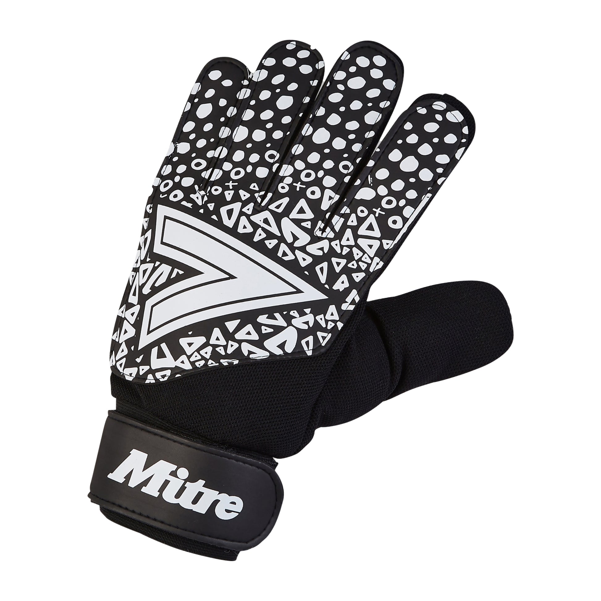 Black-White - Front - Mitre Unisex Adult Magnetite Gloves