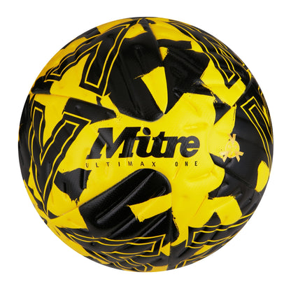 Yellow-Black - Front - Mitre Ultimax One Football