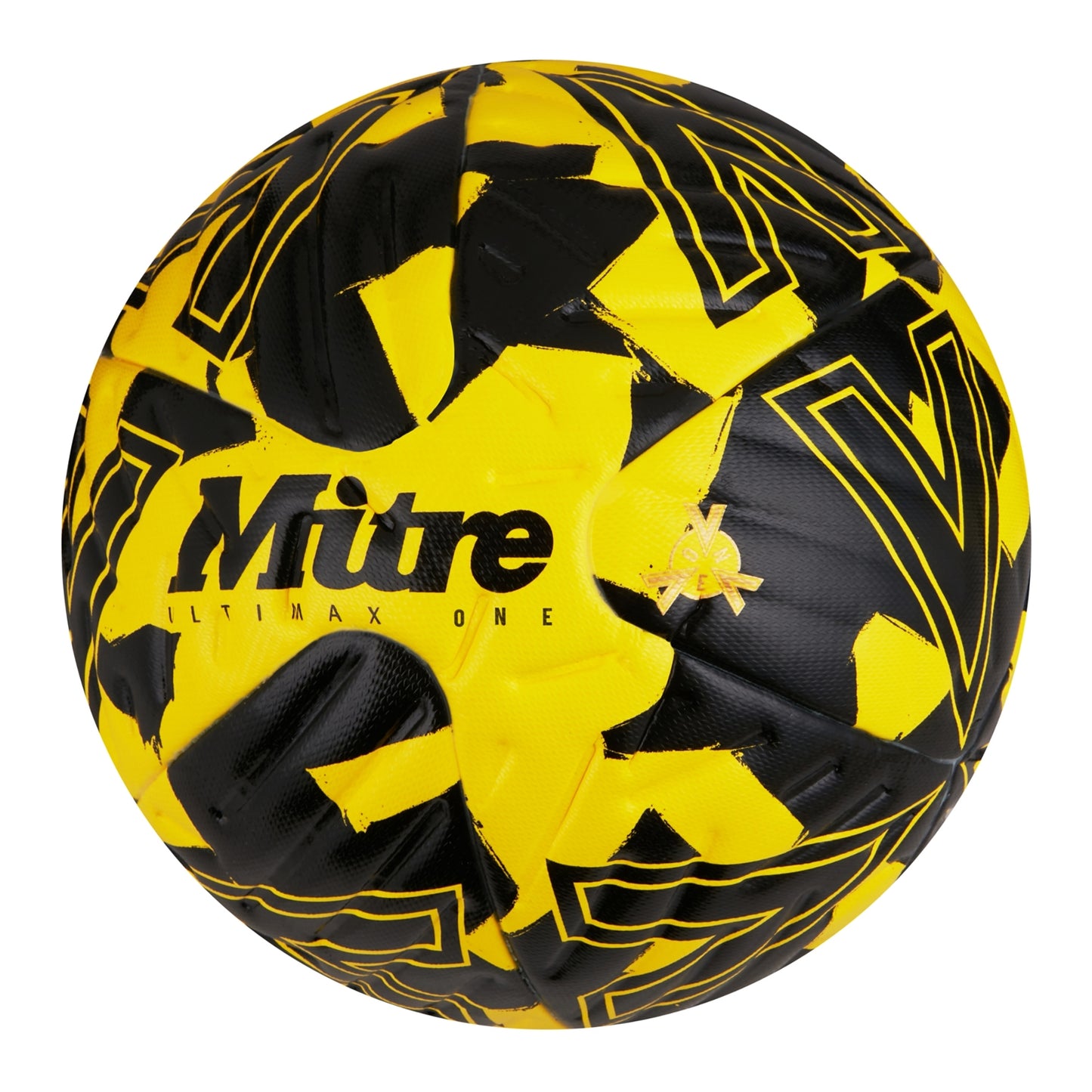 Yellow-Black - Back - Mitre Ultimax One Football