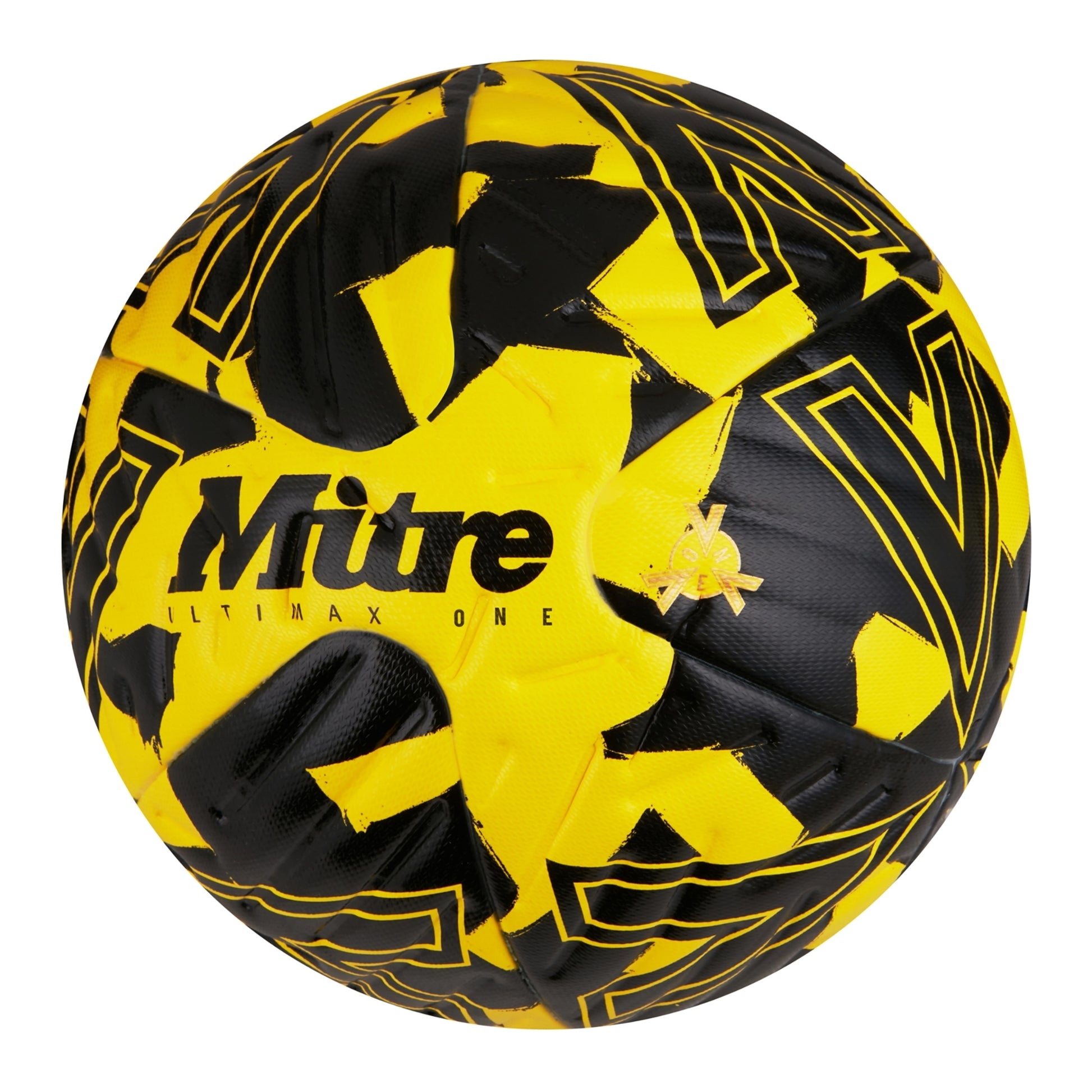 Yellow-Black - Back - Mitre Ultimax One Football