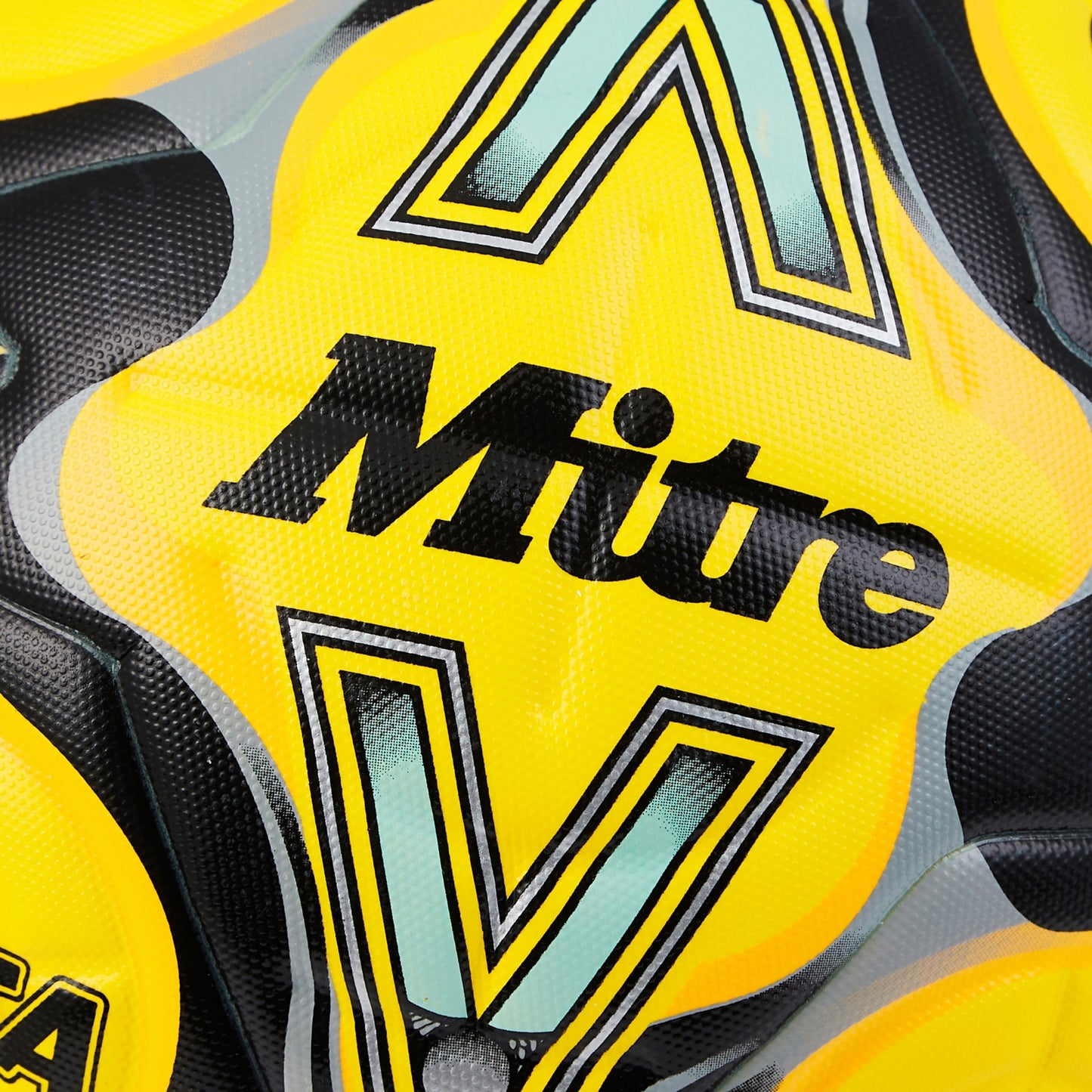 Fluorescent Yellow-Black-Grey - Lifestyle - Mitre Delta Evo 2024 Football