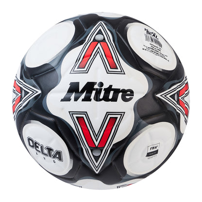 White-Black-Red - Front - Mitre Delta Evo 2024 Football