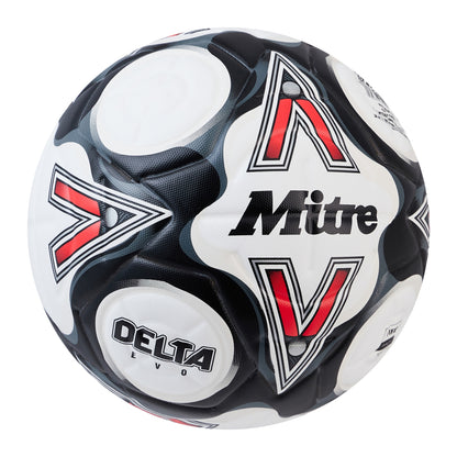 White-Black-Red - Side - Mitre Delta Evo 2024 Football