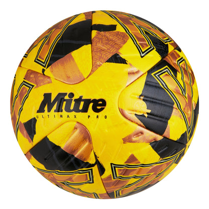 Yellow-Gold-Black - Back - Mitre Ultimax Pro Football