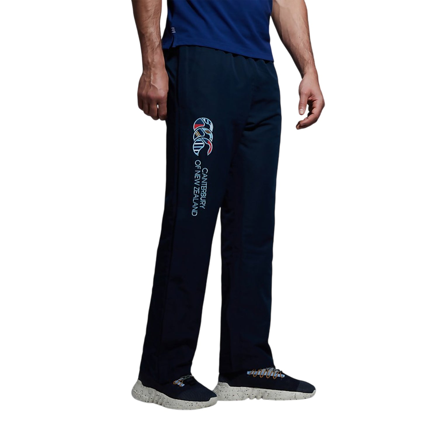 Navy - Side - Canterbury Mens Uglies Open Hem Jogging Bottoms