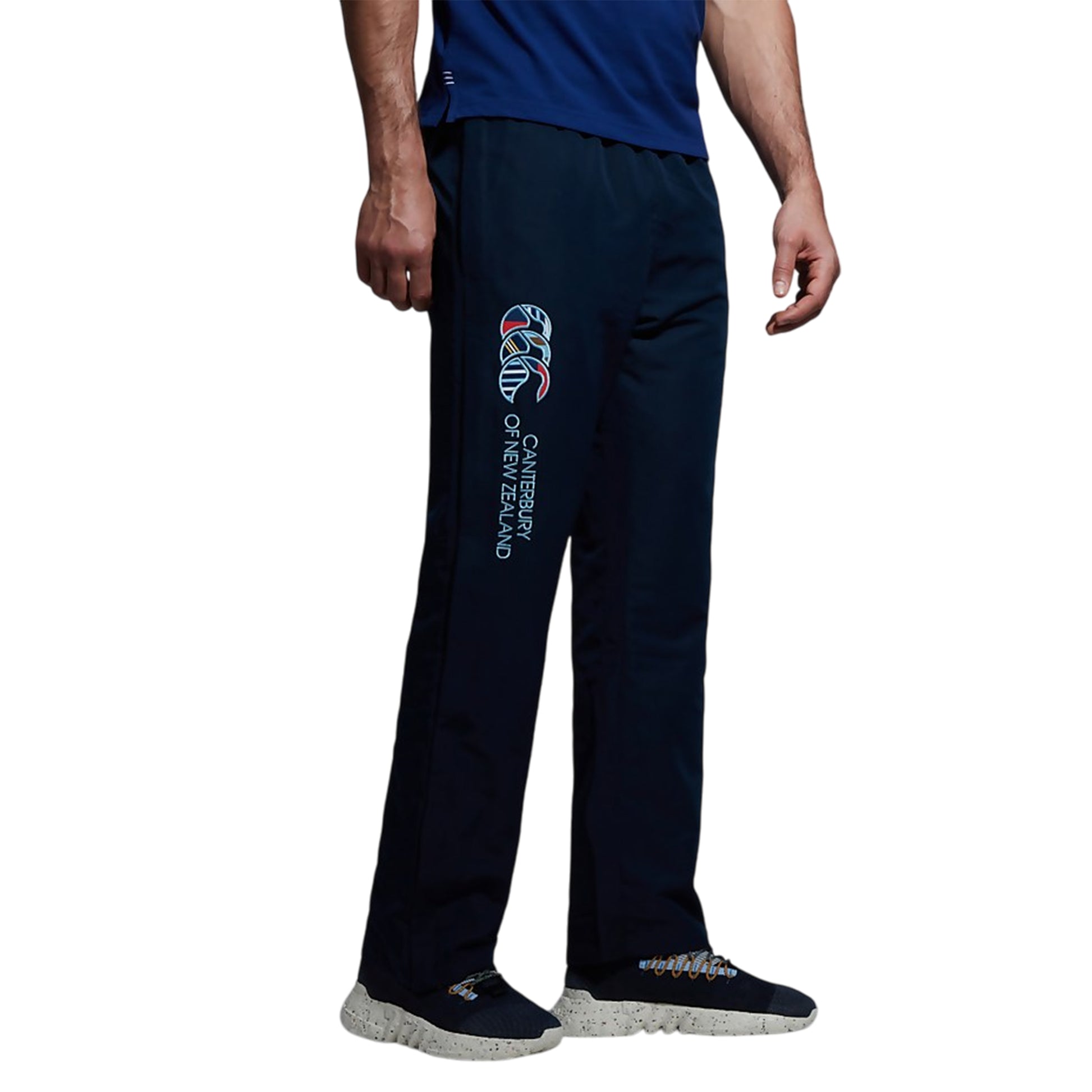 Navy - Side - Canterbury Mens Uglies Open Hem Jogging Bottoms