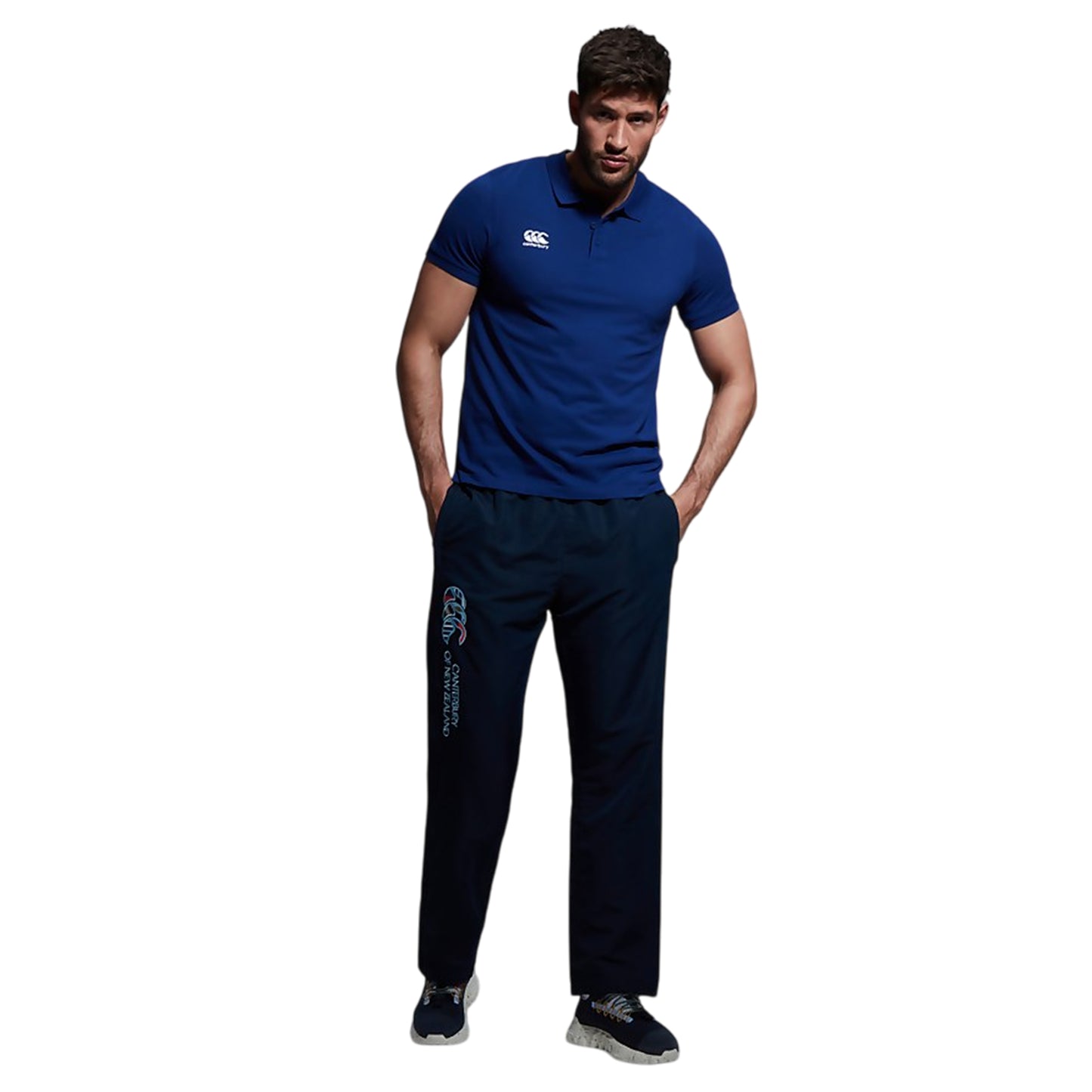 Navy - Lifestyle - Canterbury Mens Uglies Open Hem Jogging Bottoms