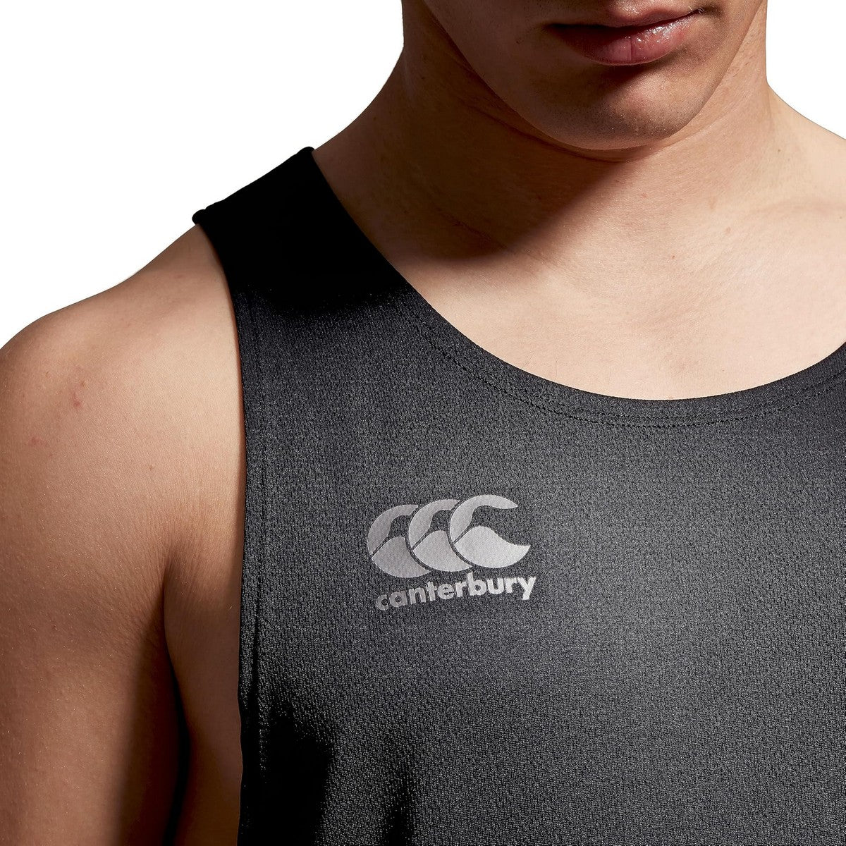 Black-Gunmetal Grey - Lifestyle - Canterbury Mens Super Light Tank Top