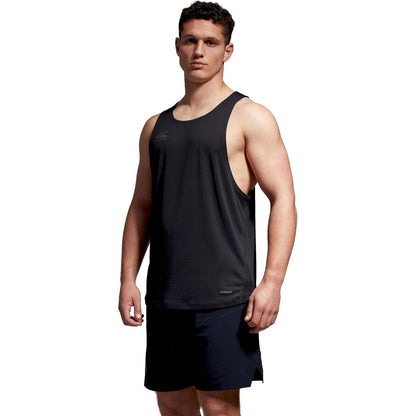 Black-Gunmetal Grey - Front - Canterbury Mens Super Light Tank Top