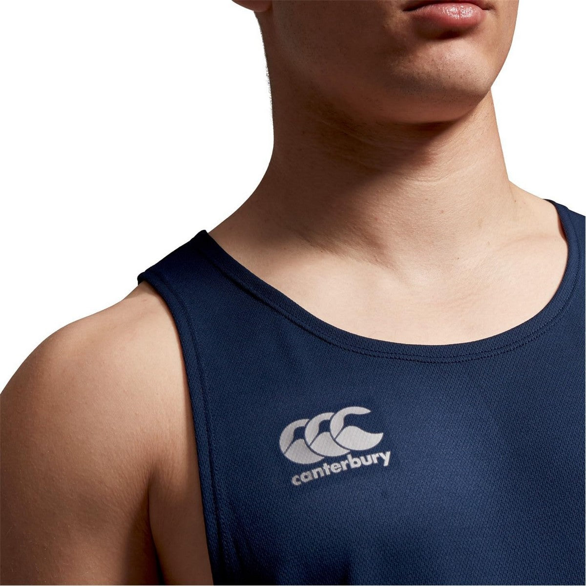 Navy - Side - Canterbury Mens Super Light Tank Top