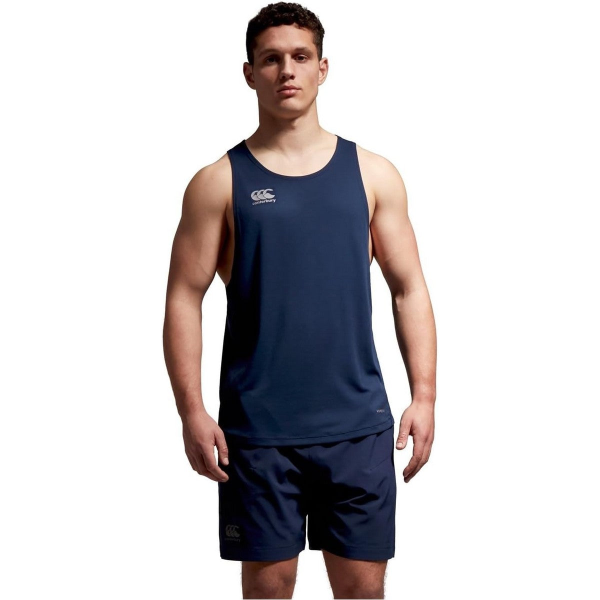 Navy - Pack Shot - Canterbury Mens Super Light Tank Top