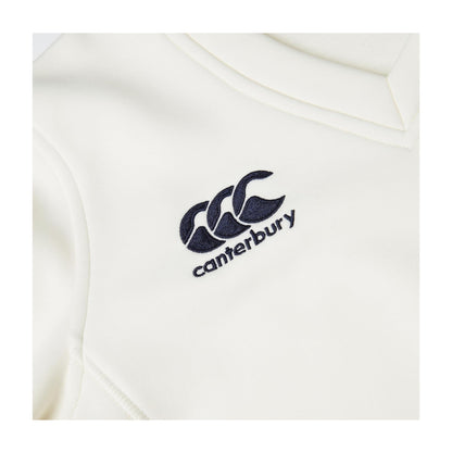 Cream - Side - Canterbury Childrens-Kids Classic Long-Sleeved Cricket Jumper