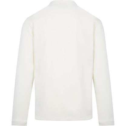 Cream - Back - Canterbury Childrens-Kids Classic Long-Sleeved Cricket Jumper