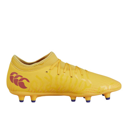 Amber Yellow-Orange Crush-Mars Red - Side - Canterbury Unisex Adult Speed Infinite Elite Firm Ground Rugby Boots